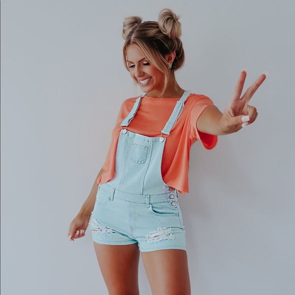 Hope's Other - One Of Those Days Overalls:Light Denim